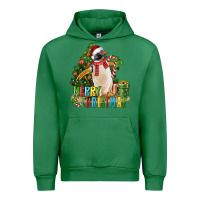 Emerald Merry Christmas Penguin Urban Hoodie - LillyAllenDesigns