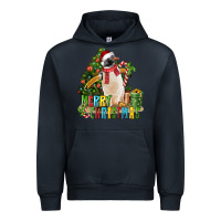 Navy Merry Christmas Penguin Urban Hoodie - LillyAllenDesigns