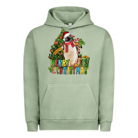 Pigment Oil Green Merry Christmas Penguin Urban Hoodie - LillyAllenDesigns