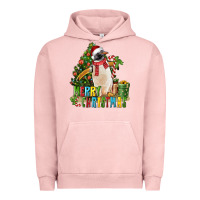 Pigment Salmon Merry Christmas Penguin Urban Hoodie - LillyAllenDesigns
