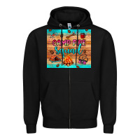 Black camp fire squad Zipper Hoodie - JahusDesignShop