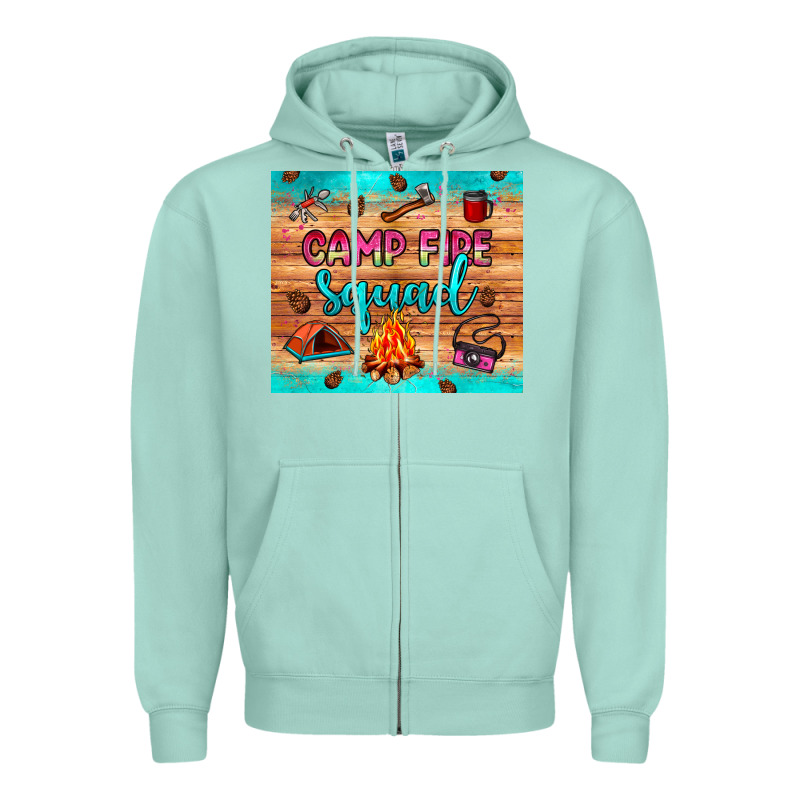 Camp Fire Squad Zipper Hoodie by JahusDesignShop | Teevron