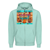 Seafoam camp fire squad Zipper Hoodie - JahusDesignShop