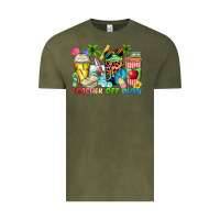 Vintage Olive teacher off duty coffee cups Vintage Tee - Zillion Design Studio