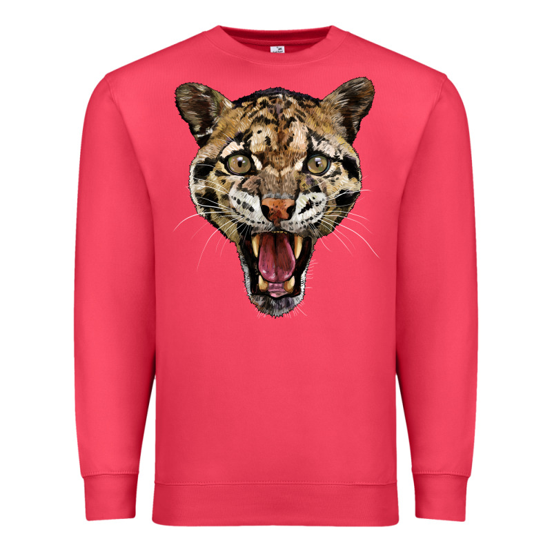 Ocelot Head Premium Sweatshirt by LillyAllenDesigns | Teevron
