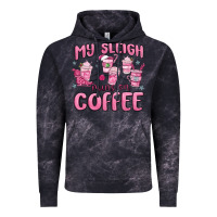 Cloud Black my sleigh runs on coffee Vintage Hoodie - MaliasSmallBusiness