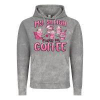 Cloud Rock my sleigh runs on coffee Vintage Hoodie - MaliasSmallBusiness