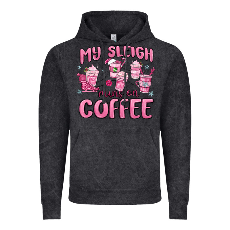 My Sleigh Runs On Coffee Vintage Hoodie by MaliasSmallBusiness | Teevron