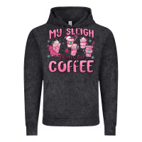 Vintage Black my sleigh runs on coffee Vintage Hoodie - MaliasSmallBusiness