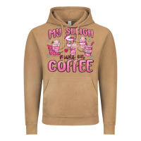 Vintage Camel my sleigh runs on coffee Vintage Hoodie - MaliasSmallBusiness