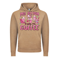 Vintage Coffee my sleigh runs on coffee Vintage Hoodie - MaliasSmallBusiness