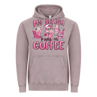 Vintage Zinc my sleigh runs on coffee Vintage Hoodie - MaliasSmallBusiness