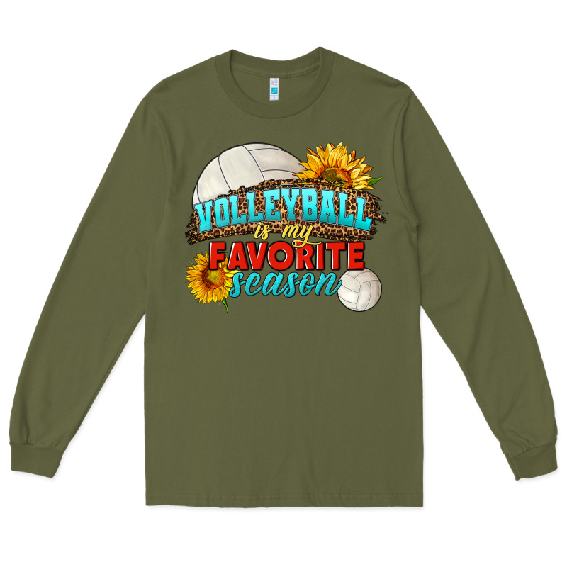 Volleyball Is My Favorite Season Long Sleeve Tee by HRA Design Shop | Teevron