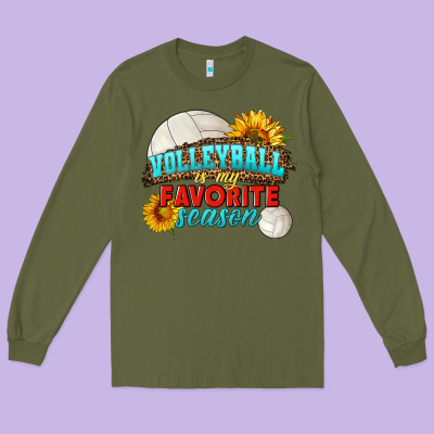 Volleyball Is My Favorite Season Long Sleeve Tee Designed By Hra Design Shop