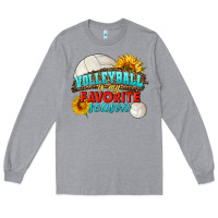 Heather Grey volleyball is my favorite season Long Sleeve Tee - HRA Design Shop