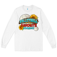 White volleyball is my favorite season Long Sleeve Tee - HRA Design Shop