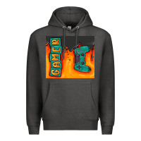 Charcoal Heather gamer Premium Hoodie - MaliasSmallBusiness