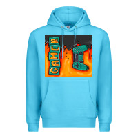 Ocean Blue gamer Premium Hoodie - MaliasSmallBusiness