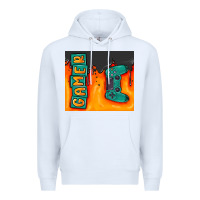 White gamer Premium Hoodie - MaliasSmallBusiness