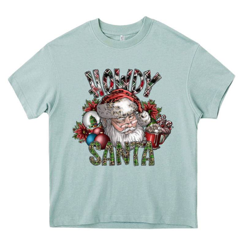 Howdy Santa Heavy Core Tee by SublimationCraftShop | Teevron