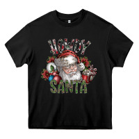 Black howdy santa Heavy Core Tee - SublimationCraftShop