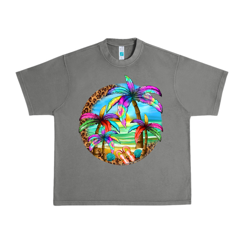 Summer Colorful Palms Urban Heavy Tee by texasbilliewilder | Teevron