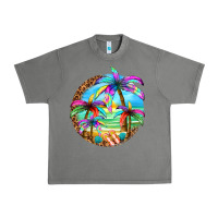 Tornado summer colorful palms Urban Heavy Tee - texasbilliewilder