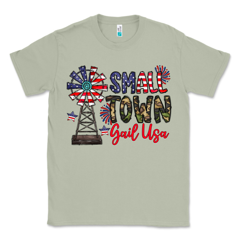 Small Town Gail Usa Classic Tee by CowhideDigitalArt | Teevron