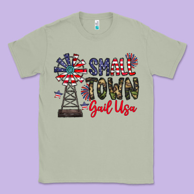 Small Town Gail Usa Classic Tee Designed By Cowhidedigitalart