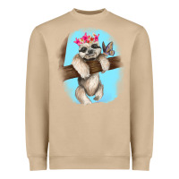 Mushroom baby sloth Heavyweight Sweatshirt - RanaPortraitStore