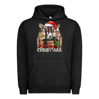 Pigment Black Merry Christmas Alpine Goat Urban Hoodie - LillyAllenDesigns