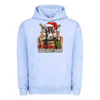 Pigment Grape Ice Merry Christmas Alpine Goat Urban Hoodie - LillyAllenDesigns