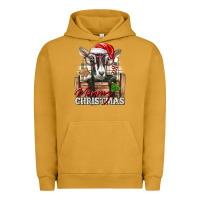 Pigment Peanut Butter Merry Christmas Alpine Goat Urban Hoodie - LillyAllenDesigns