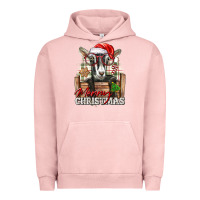 Pigment Salmon Merry Christmas Alpine Goat Urban Hoodie - LillyAllenDesigns