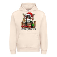 Sandshell Merry Christmas Alpine Goat Urban Hoodie - LillyAllenDesigns