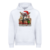 White Merry Christmas Alpine Goat Urban Hoodie - LillyAllenDesigns