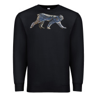 Black canada lynx Premium Sweatshirt - LillyAllenDesigns