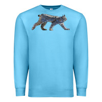 Ocean Blue canada lynx Premium Sweatshirt - LillyAllenDesigns