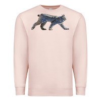 Pale Pink canada lynx Premium Sweatshirt - LillyAllenDesigns