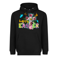 Black happy easter cross Heavyweight Hoodie - BarkalooDesign