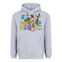Heather Grey happy easter cross Heavyweight Hoodie - BarkalooDesign