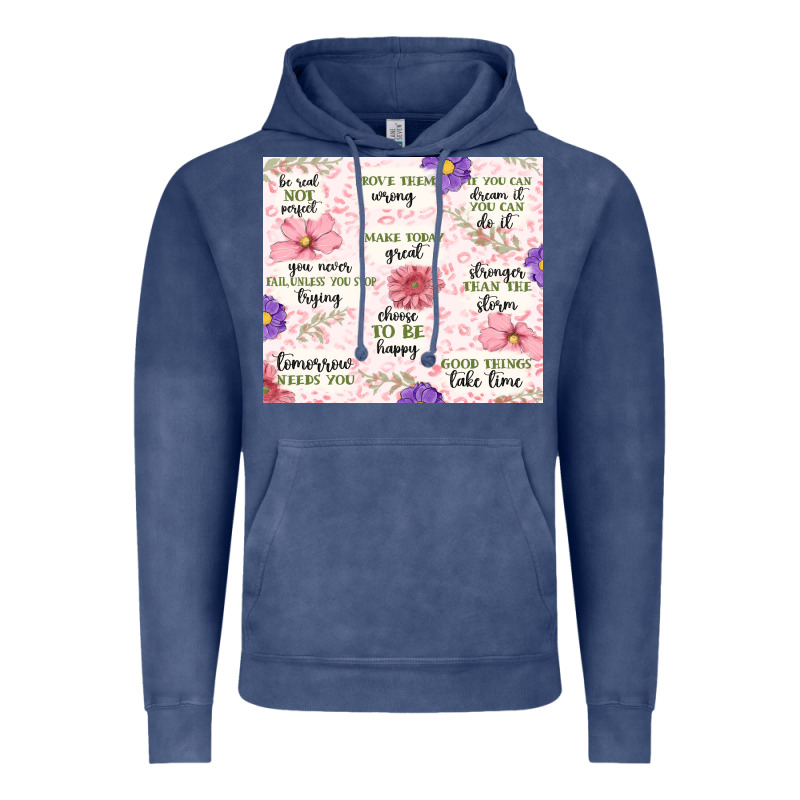Positive Quotes Vintage Hoodie by MaliasSmallBusiness | Teevron