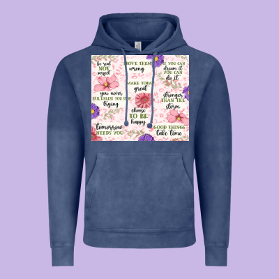Vintage Hoodie positive quotes