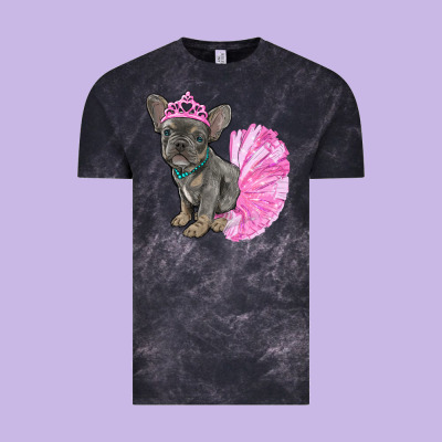Vintage Tee Balerina French Bulldog With Tutu