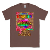 Chestnut lgbtq kiss me  can cooler Classic Tee - HRA Design Shop