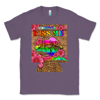 Lavender lgbtq kiss me  can cooler Classic Tee - HRA Design Shop