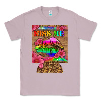 Lilac lgbtq kiss me  can cooler Classic Tee - HRA Design Shop