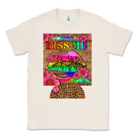 Natural lgbtq kiss me  can cooler Classic Tee - HRA Design Shop