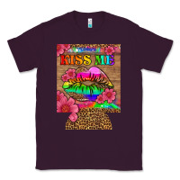 Plum lgbtq kiss me  can cooler Classic Tee - HRA Design Shop