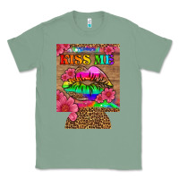 Sage lgbtq kiss me  can cooler Classic Tee - HRA Design Shop